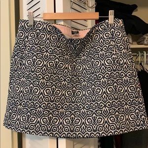 Navy Pencil Mini Skirt